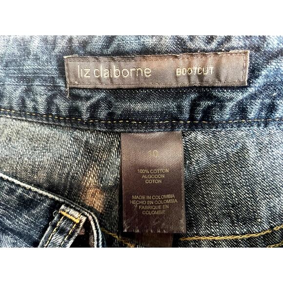 LIZ CLAIBORNE, SIZE 10, BLUE JEANS - Picture 4 of 5